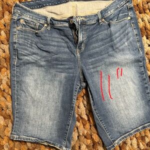 Torrid denim shorts.
